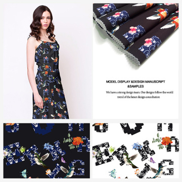 Printed Twill Dobby Fabric for All Kinds of Lady′s Garment